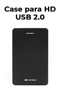 Case p/  HDD/SSD 2,5 pol. C3Tech CH-210BK 480Mbps USB2