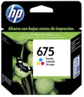 Cartucho tinta tricolor HP 675 CN691AL 5ml p/ OfficeJet