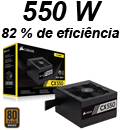 Fonte ATX 550W reais Corsair CX550 80 plus bronze#98