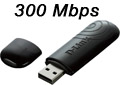 Adaptador Wireless rede D-Link DWA-132 N 300Mbps USB