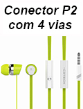 Fone de ouvido c/ mic. C3Tech Spirit EP-103 P2 4 vias#100