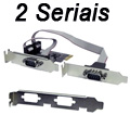 Placa serial PCIe 2 portas FlexPort F2122E perfil duplo#100