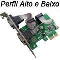 Placa serial PCIe 2 portas FlexPort F2122HW perfil dual#100
