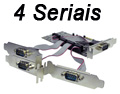 Placa serial PCIe 4 portas FlexPort F2142E4 baixo perfi#30