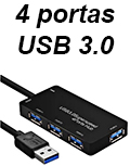HUB USB 3.0 com 4 portas Flexport F6049W sem fonte