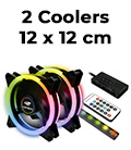 Par coolers RGB 120x120mm C3Tech F7-L600RGB HUB Control2
