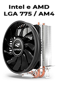 Cooler CPU C3Tech FC-100 Intel LGA775 115X1700 AMD AMx2
