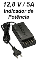 Fonte 12,8V 5A MCM Smart Meter indicad potncia p/ CFTV#98