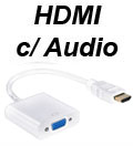 Adaptador vdeo HDMI p/ VGA udio P2 FlexPort FX-HVA01#98