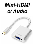 Adaptador Mini-HDMI p/ VGA e áudio P2 FlexPort FX-HVA02#7