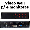 Controlador video wall p/ 4 monitores full HD Flexport#100