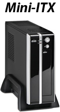 Gabinete mini ITX K-Mex GI-9E89 c/ fonte TFX 180W#100