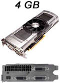 Placa vdeo Asus Geforce GTX690 4GB DDR5 3DVI DPort#100
