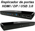 Replicador de portas HP 3005PR USB3 p/ 6USB HDMI DP Eth