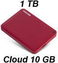 HD externo 1TB Toshiba Canvio Connect II USB3 c/ Cloud2