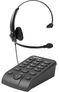 Telefone headset profissional analgico Intelbras HSB502