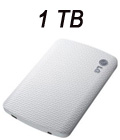 Mini HD externo de 1TB LG HXD7 USB 3, branco c/ backup#98