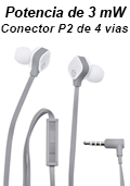 Fone c/ microfone  headset HP H2310 P2 3,5mm branco