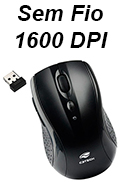 Mouse ptico sem fio C3Tech M-W012 1600dpi 2.4GHz#100