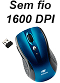 Mouse sem fio 8 botes C3Tech M-W012 1600dpi 2.4GHz#100