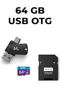 Carto memria SD UHS Pendrive OTG 64GB 10/80MBps#100