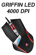 Mouse Gamer C3Tech MG-500 4000 dpi LED RGB 6 bot. USB  