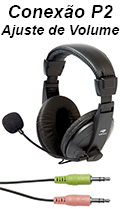 Headset C3Tech Voicer Comfort MI-2260ARC P2 de 3,5 mm