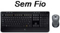 Teclado e mouse sem fio Logitech mk520 2.4GHz USB2