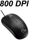 Mouse Light 3 botes Multilaser MO210 800dpi USB 2