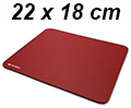 Mouse pad vermelho em EVA C3Tech MP-20, 22 x 18 cm