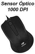 Mouse ptico com fio C3Tech MS-20 1000 dpi USB 