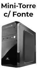 Gabinete mini-torre C3Tech MT-22 c/ fonte 200W 2 USB22