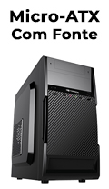 Gabinete micro-ATX C3Plus MT-25V2BK 2 baias, fonte 200W2