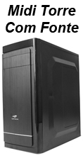 Gabinete midi torre C3Tech MT-41BK fonte 200W USB22