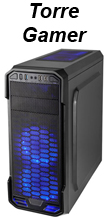 Gabinete gamer torre C3Tech MT-G600BK USB3 s/ fonte