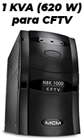 Nobreak p/ CFTV, 1KVA (620W) MCM 1000I Bivolt/115V  #98