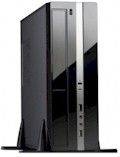 Gabinete ITX Nilko NK430 sem fonte, cor preto com prata#100