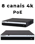 Gravador vdeo NVR Intelbras NVD 3208 P 4K 8 portas PoE2