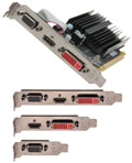 Placa de vdeo XFX ATI HD5450 2GB DDR3, HDMI DVI VGA#98
