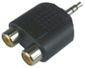 Adaptador de som em Y, plugue P2 estreo p/ 2 jack RCA#100