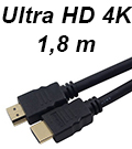 Cabo HDMI v. 1.4 gold machoXmacho PlusCable 3D 4K HDTV#100