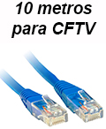 Cabo digital Ethernet p/ CFTV PlusCable CAT5e com 10 m#100