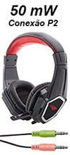 Headset Gamer C3Tech PH-G100 40mm 2 P2 de 3,5mm