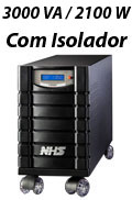 Nobreak NHS Prime OnLine Seno. isol 3KVA 2100W Biv/120V