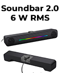 Soundbar 2.0 C3Tech 6W RMS conector PS e USB energia#7