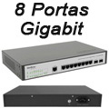 Switch gerencivel Intelbras SG1002MR 8 portas 2 mGBIC#100