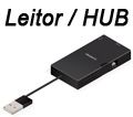 HUB USB 3 portas c/ leitor de cartes Comtac 9264#100