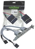 Expanso de porta USB 5 pinos p/ placa me, slot de PC#100