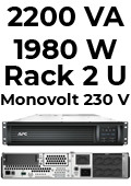 Nobreak rack 2U 2200VA 1980W APC SMT2200I2U-BR 230V sen#98