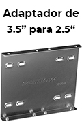 Adaptador de baia 3,5 pol. p/ drive 2,5 pol. Kingston